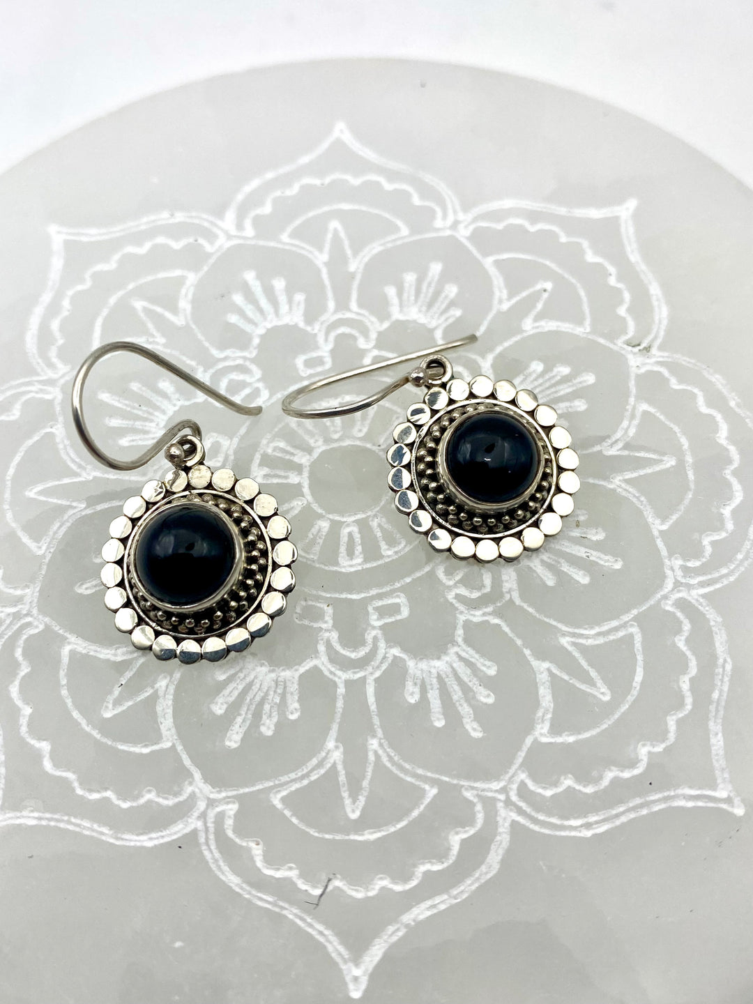 Midnight Mandala Earrings