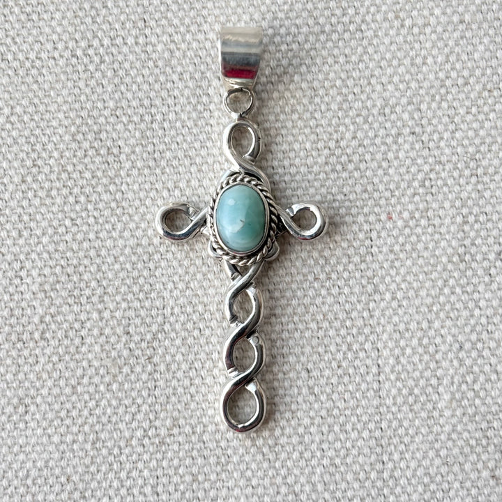 Larimar Sterling Silver Pendant