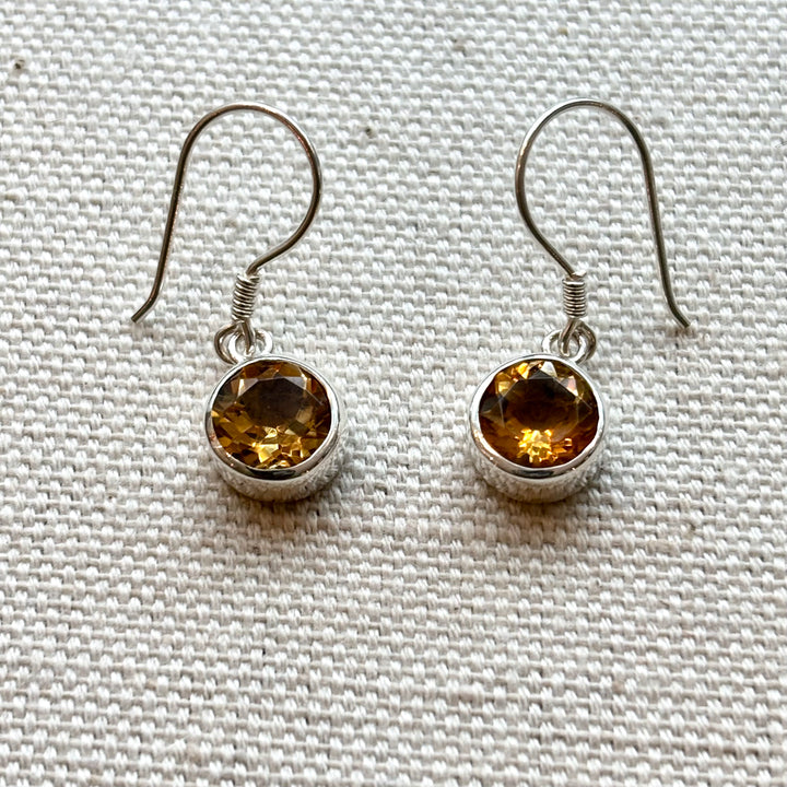 Small Citrine Earrings