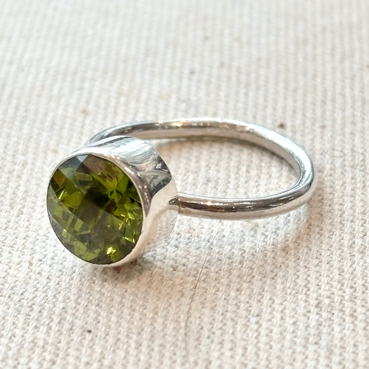 Sterling Silver Gemstone Stacking Ring – Handmade Silver Ring