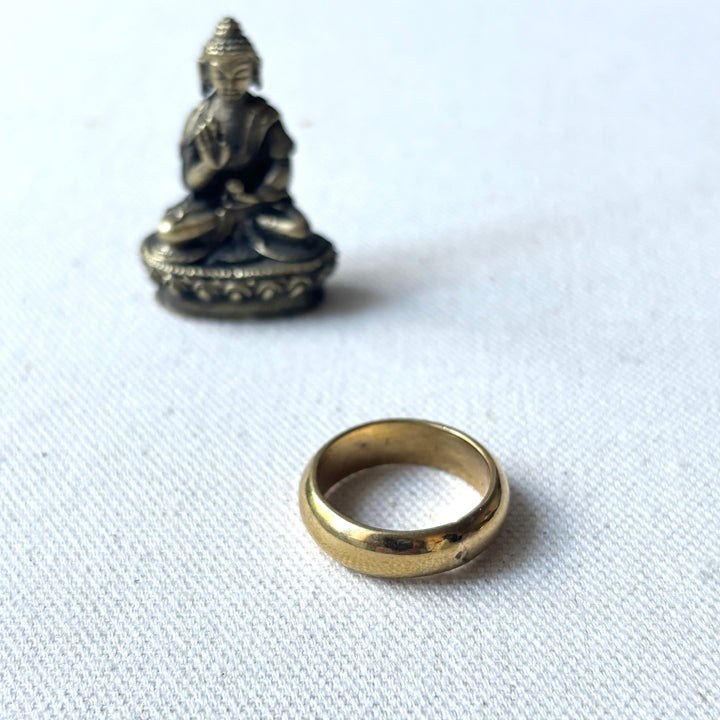 Handmade Plain Panchadhatu Band Ring