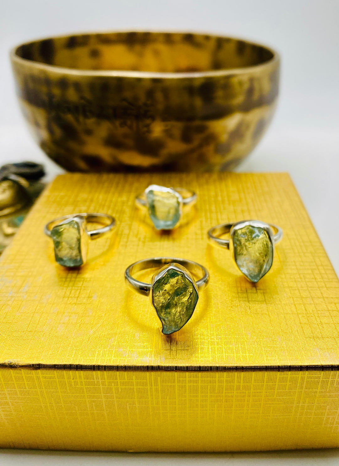 Raw Aquamarine Rings