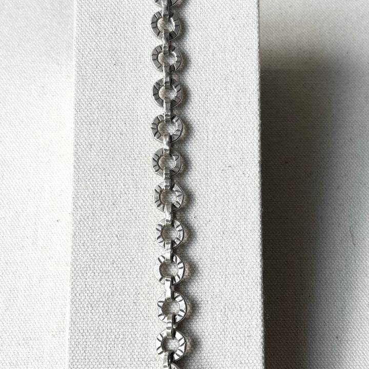 Handmade Sterling Silver Sun Disc Bracelet