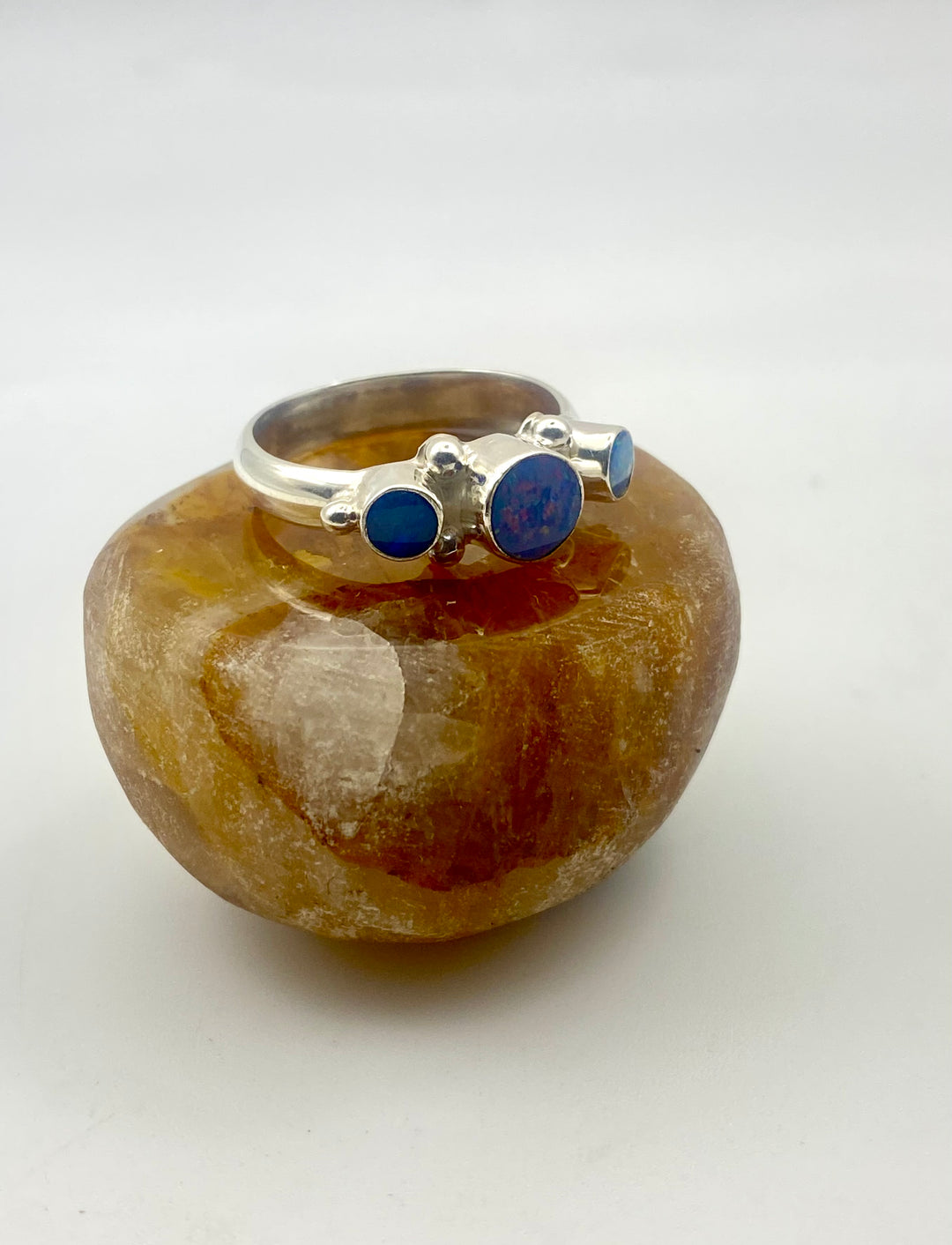Australian Opal Triple Ring
