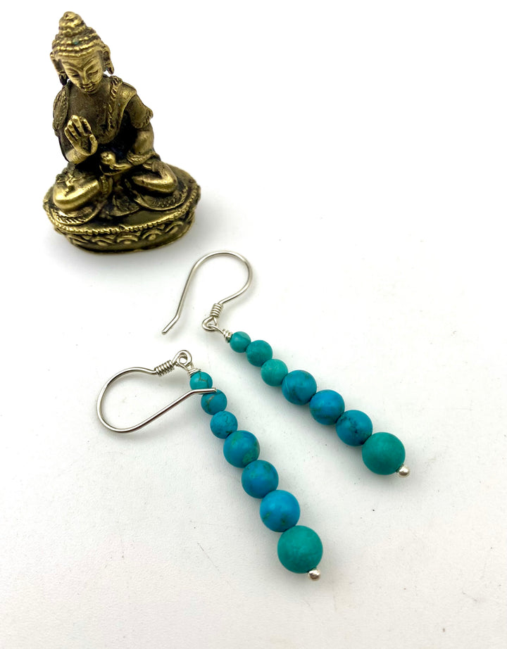 Turquoise Bead Earrings