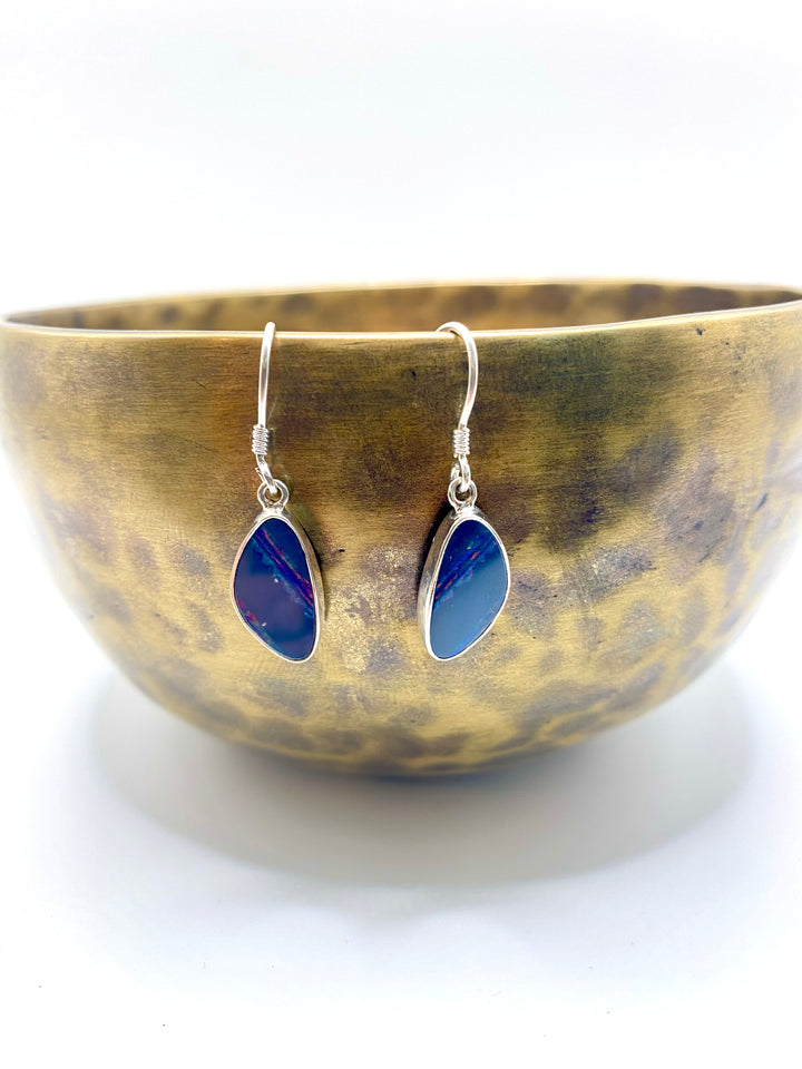 Electric Tide Opal Earrings