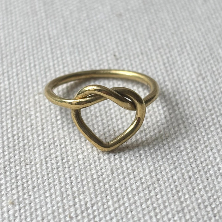 Handmade Panchadhatu Open Heart Ring