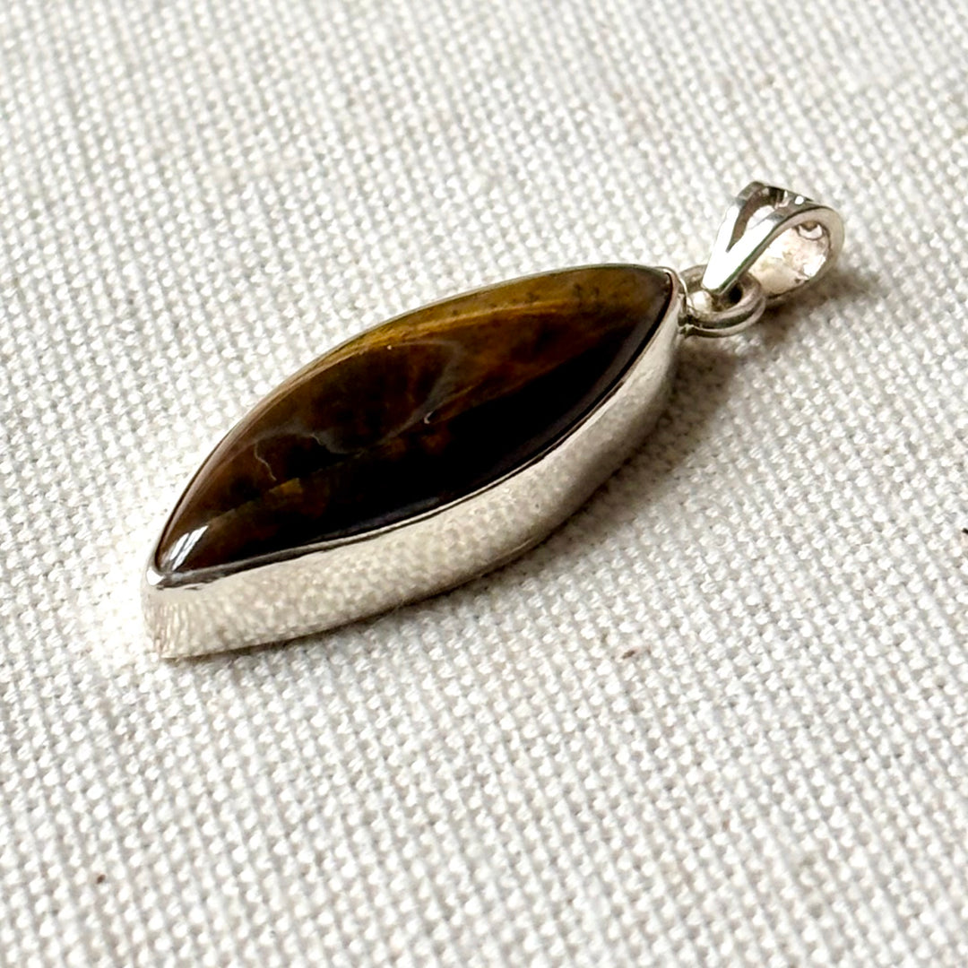 Tiger’s Eye Sterling Silver Pendant