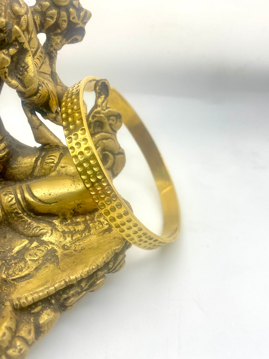 Hand worked  Panchadhatu Cuff Bangle