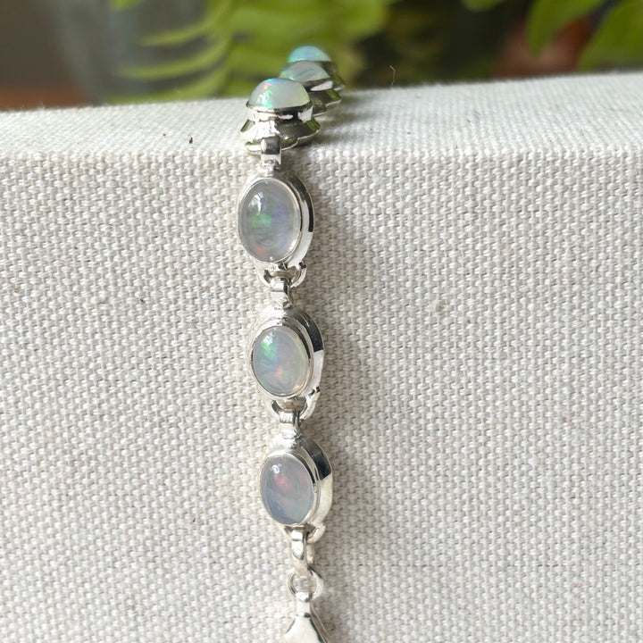 Ethiopian Opal Sterling Silver Bracelet
