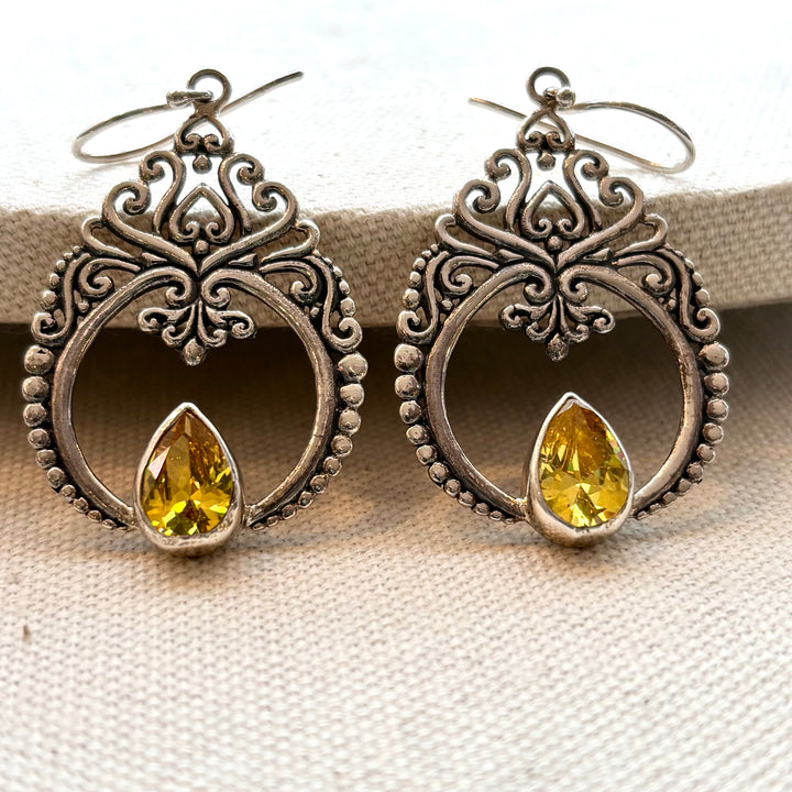 Golden Flame Earrings