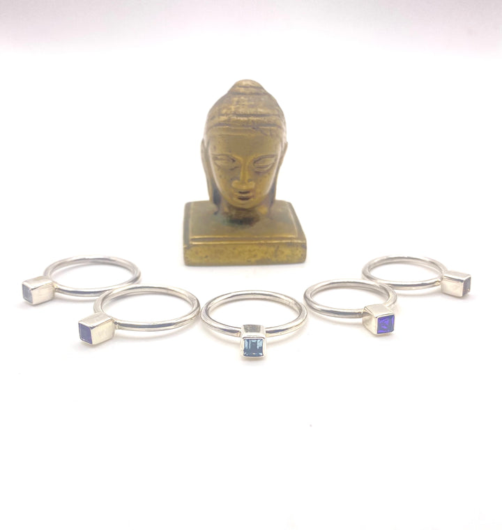 Square Cubic Zirconia Ring