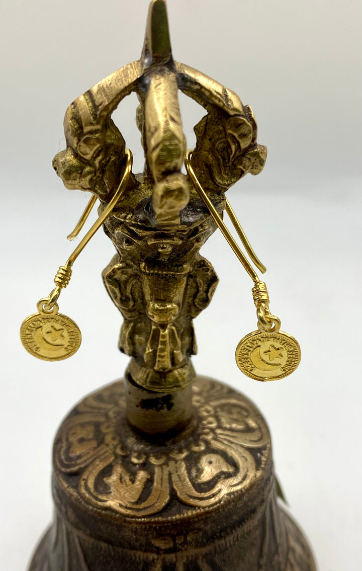 Golden Lunar Talisman Earrings