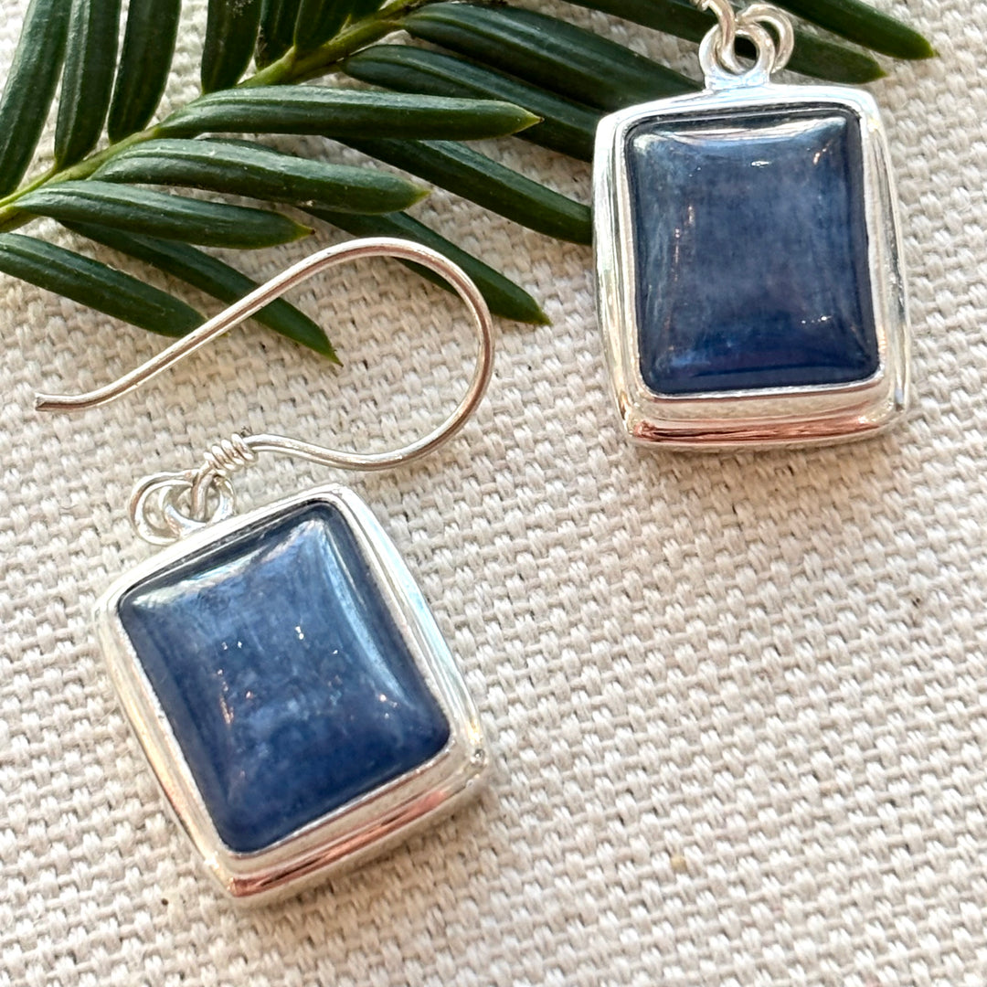 Kyanite Rectangular Earrings