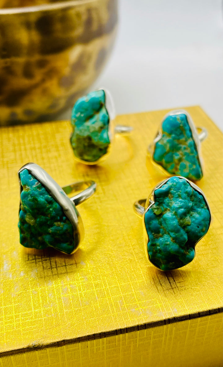 Raw Turquoise Rings