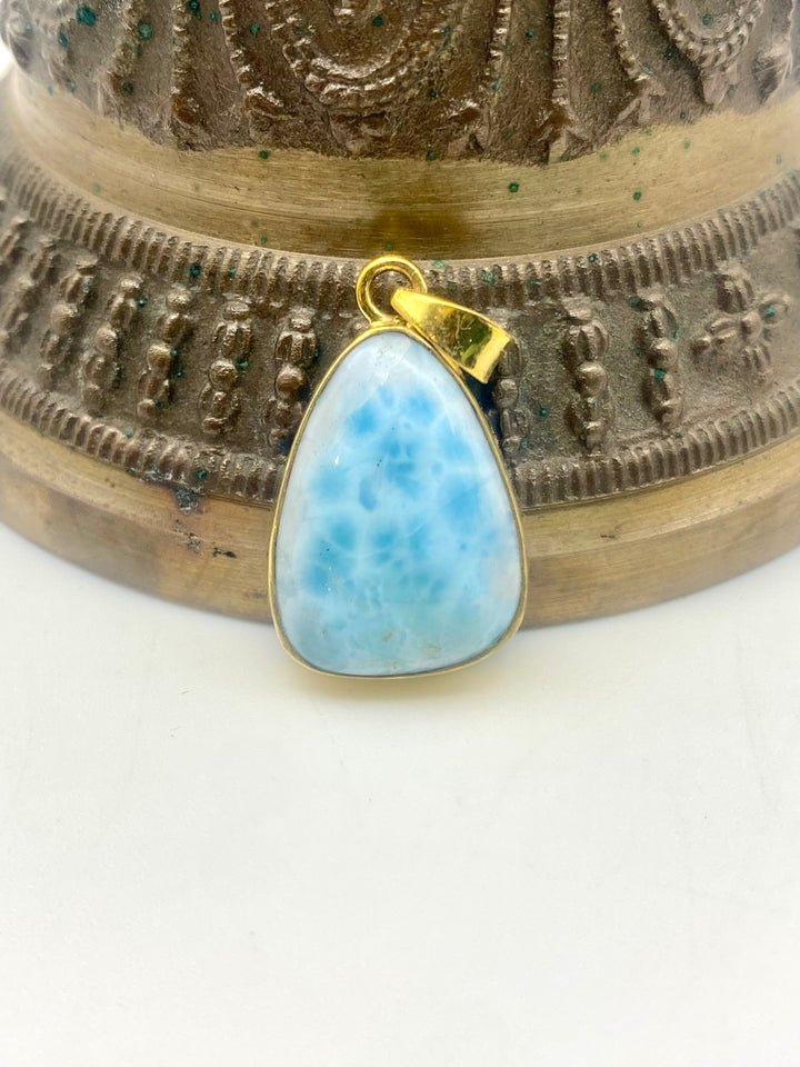 Soft Tide Larimar Pendant