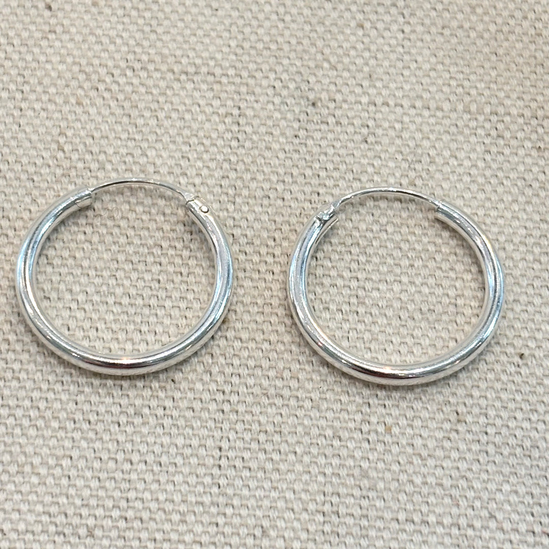 Sterling Silver Hoop Earrings – Small (20mm)