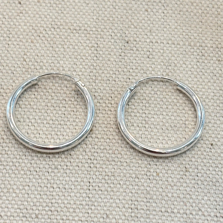 Sterling Silver Hoop Earrings – Small (20mm)