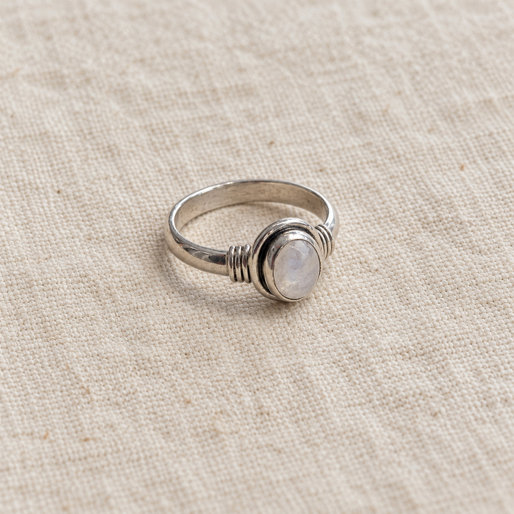 Moonstone Sterling Silver Ring – Size M and P