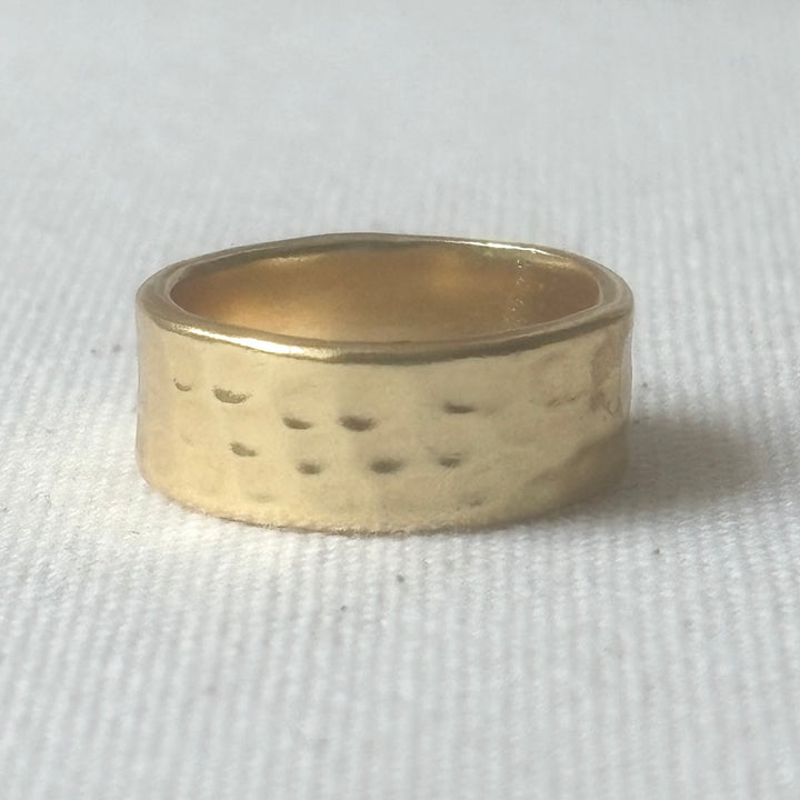 Brass Ring – 18 Carat Gold Plated