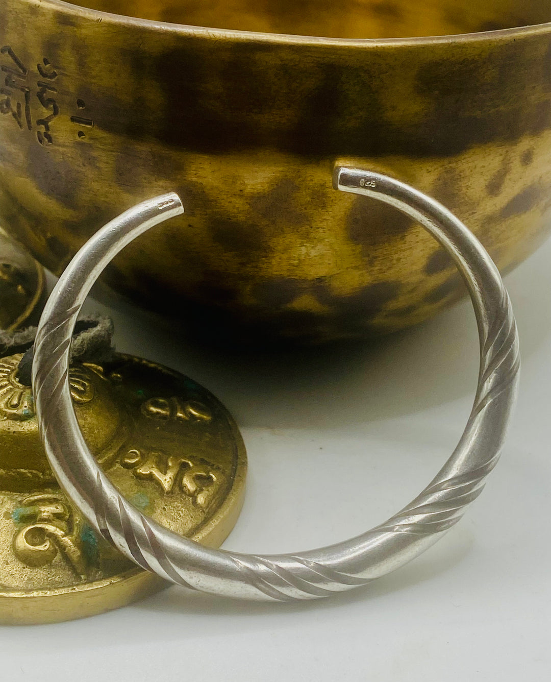 Etched Cuff Bangle