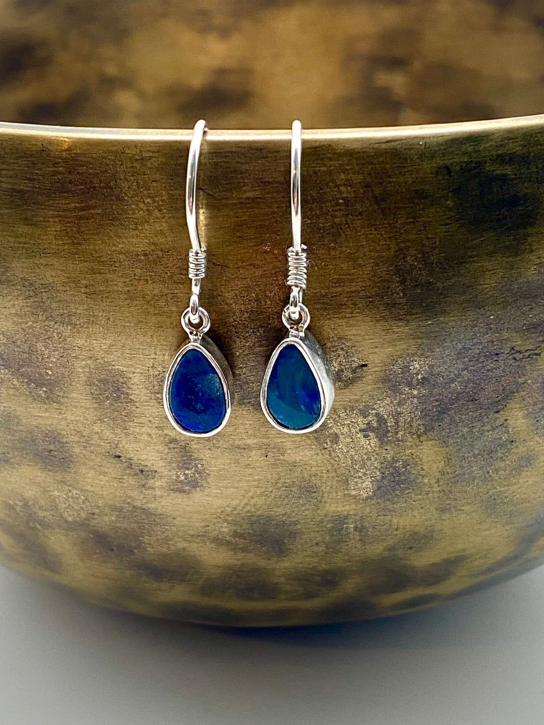 Blue Lagoon Opal Earrings