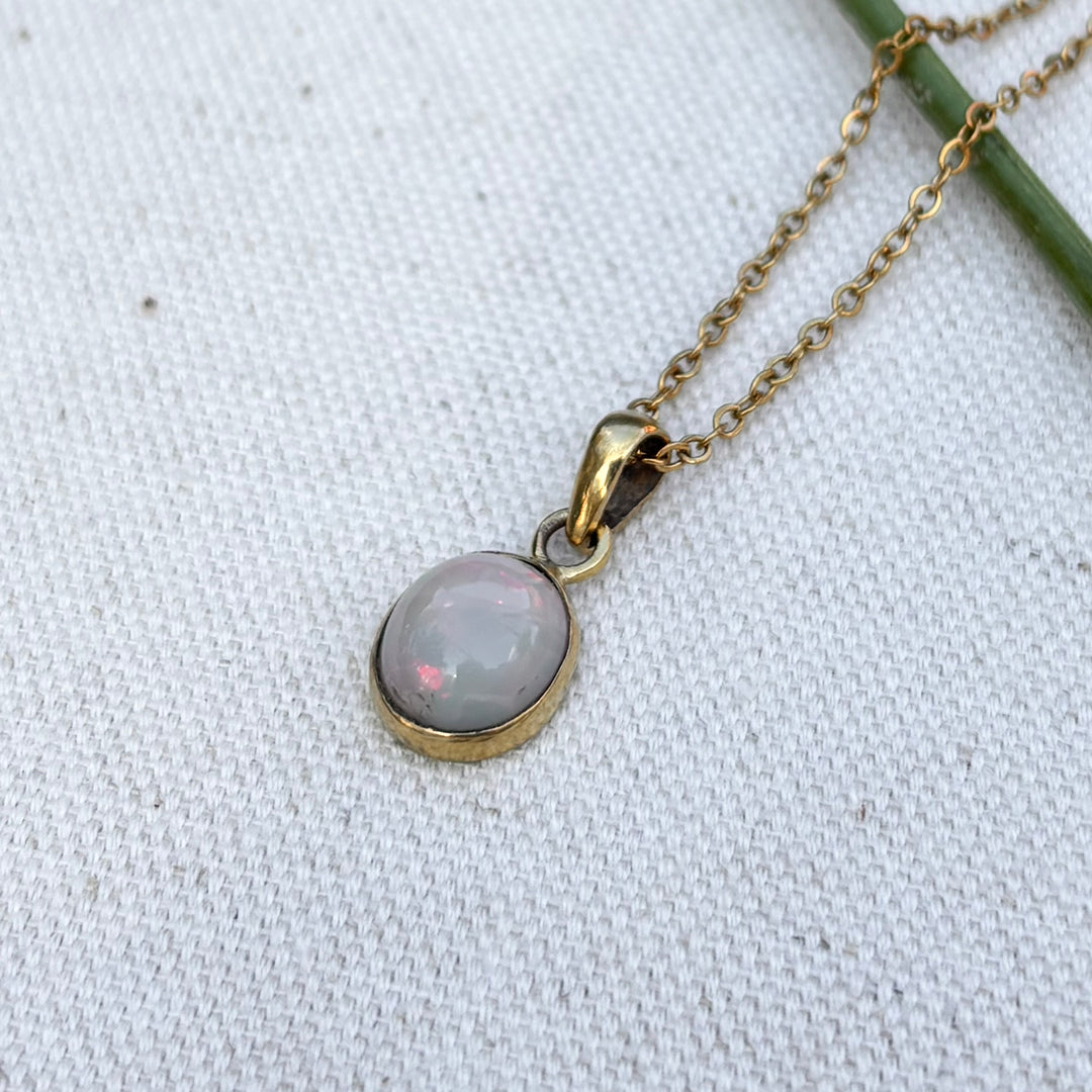 Handmade Opal Panchadhatu Pendant Necklace