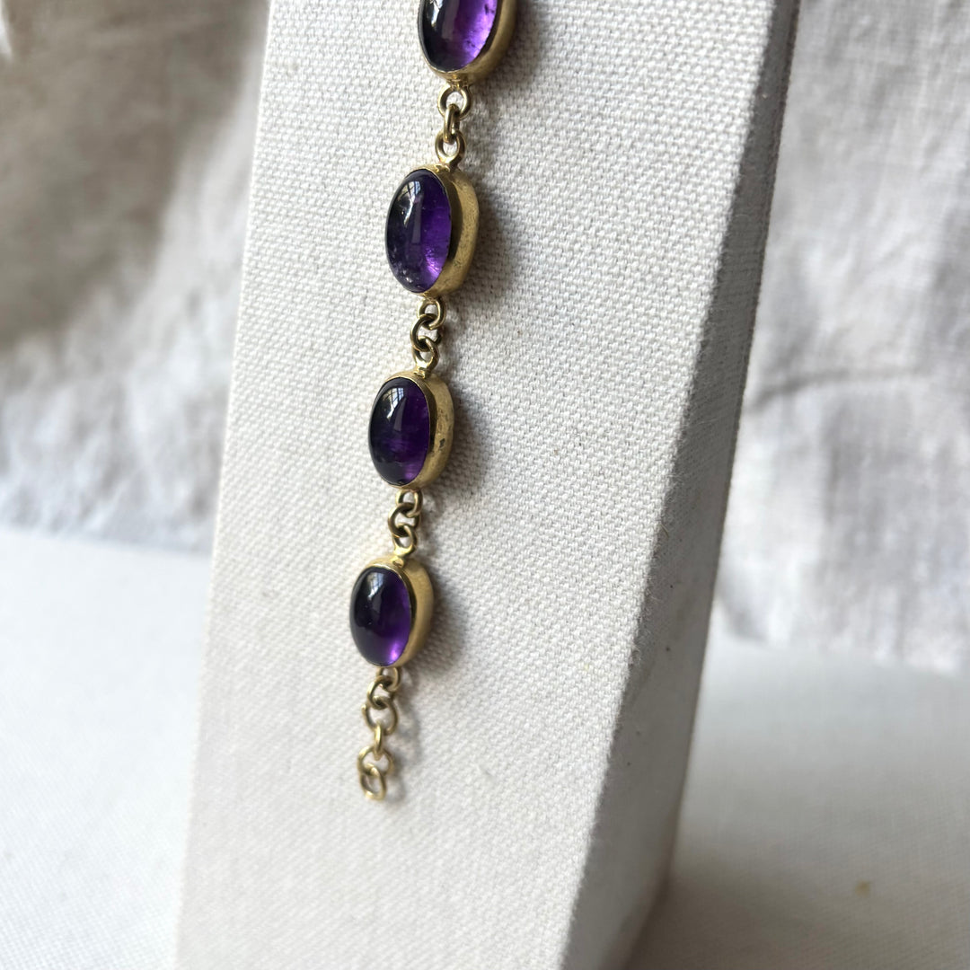 Handmade Amethyst Panchadhatu Bracelet