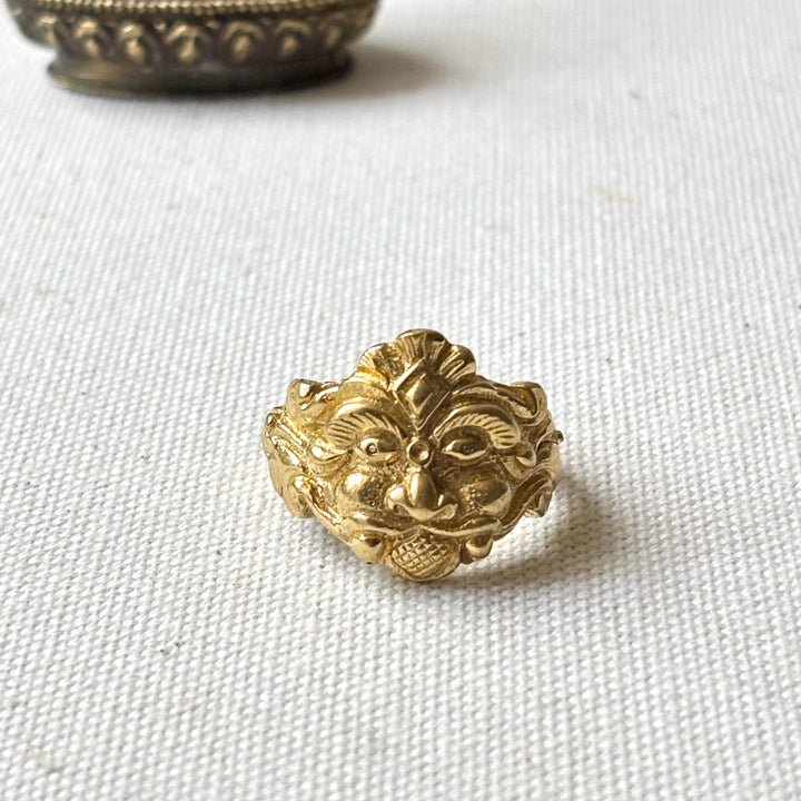 Handmade Panchadhatu Bhairab Ring