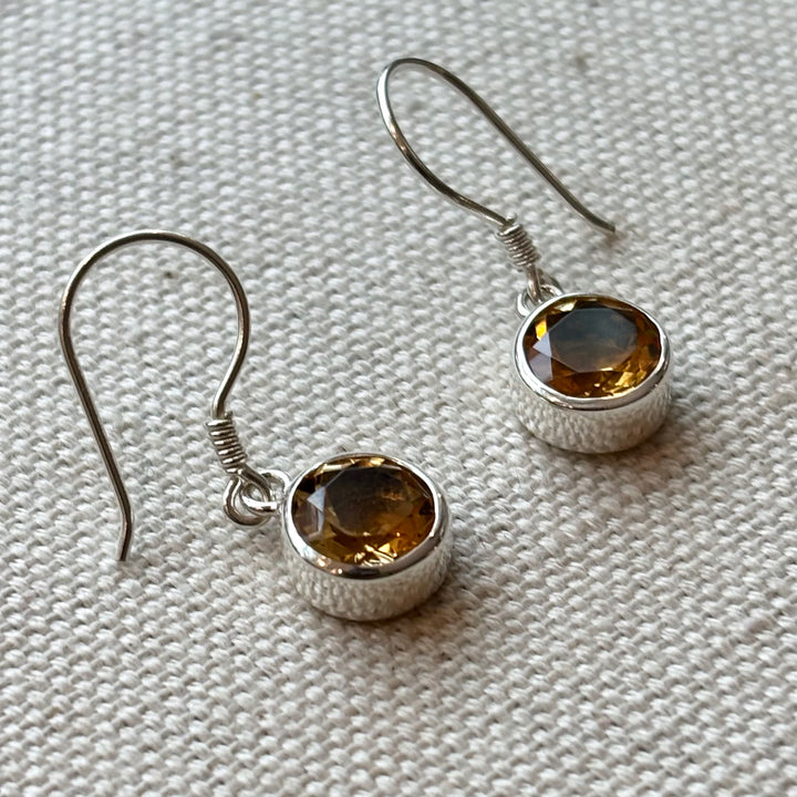 Small Citrine Earrings