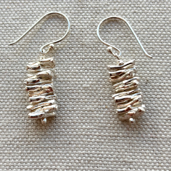 Silver Stack Earrings