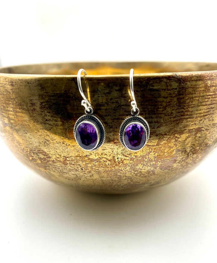 Whispers of Tranquility- Amethyst Earrings
