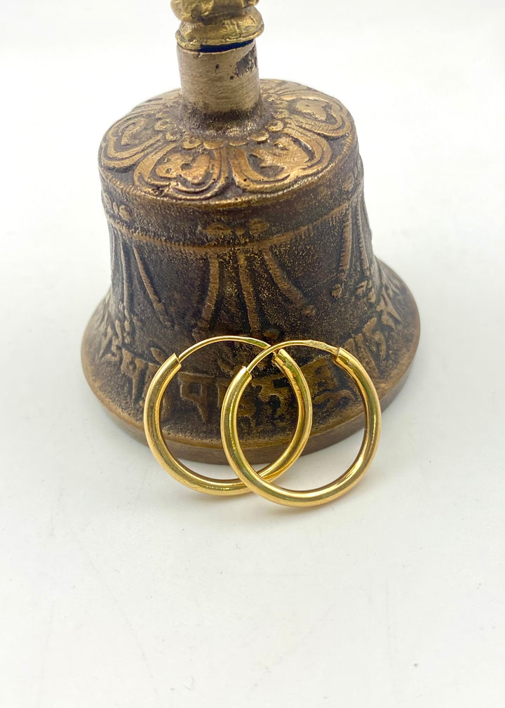 Golden Shine Hoops