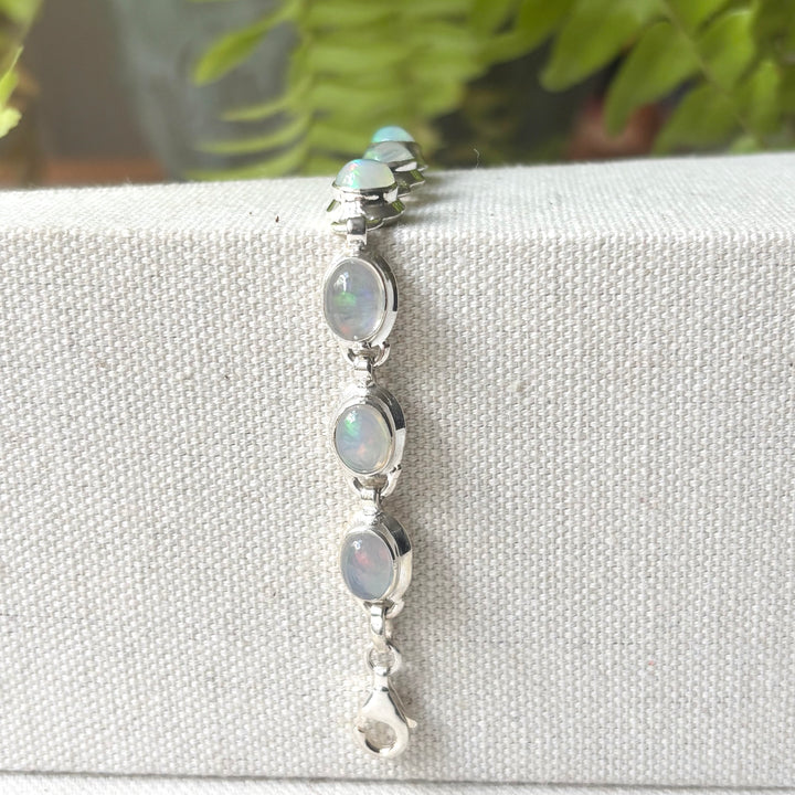 Ethiopian Opal Sterling Silver Bracelet