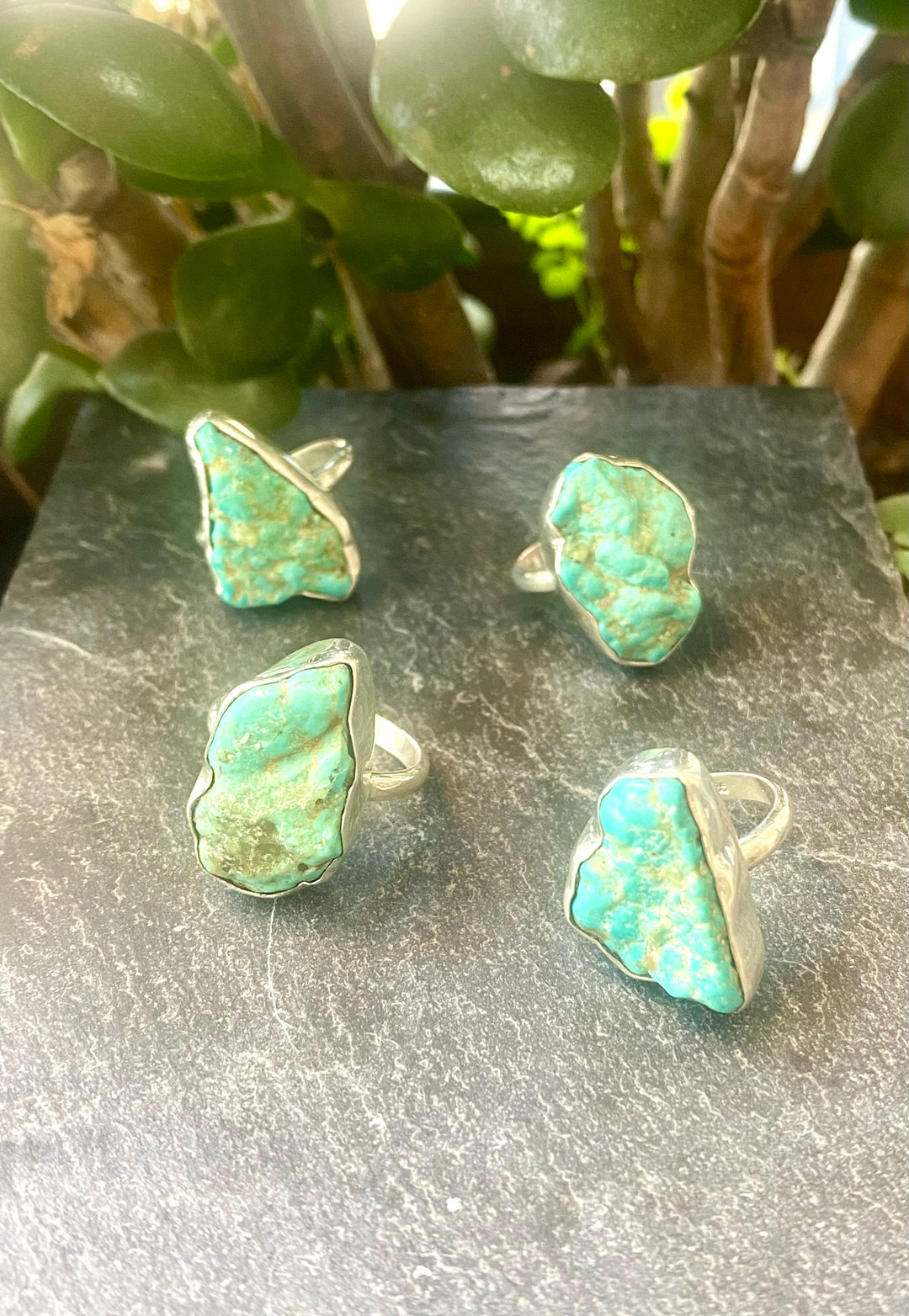 Raw Turquoise Rings
