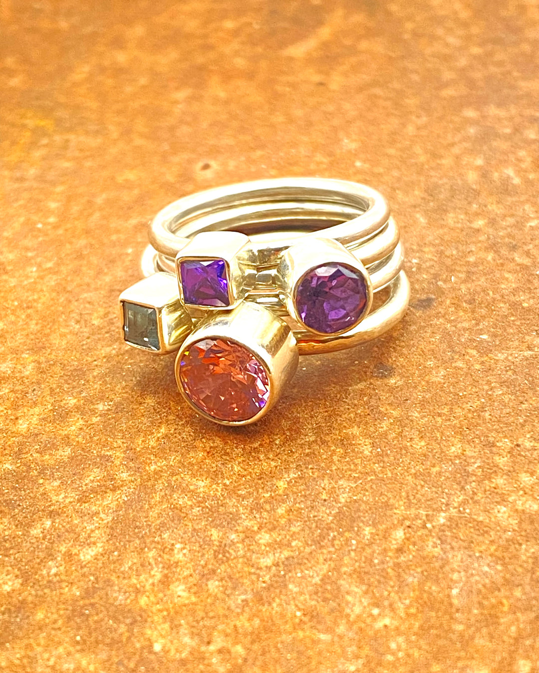 Square Cubic Zirconia Ring