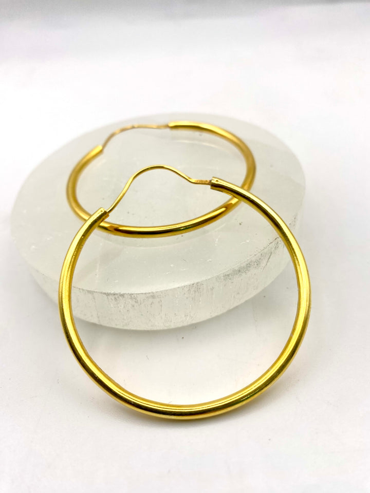 Golden Bold Hoops