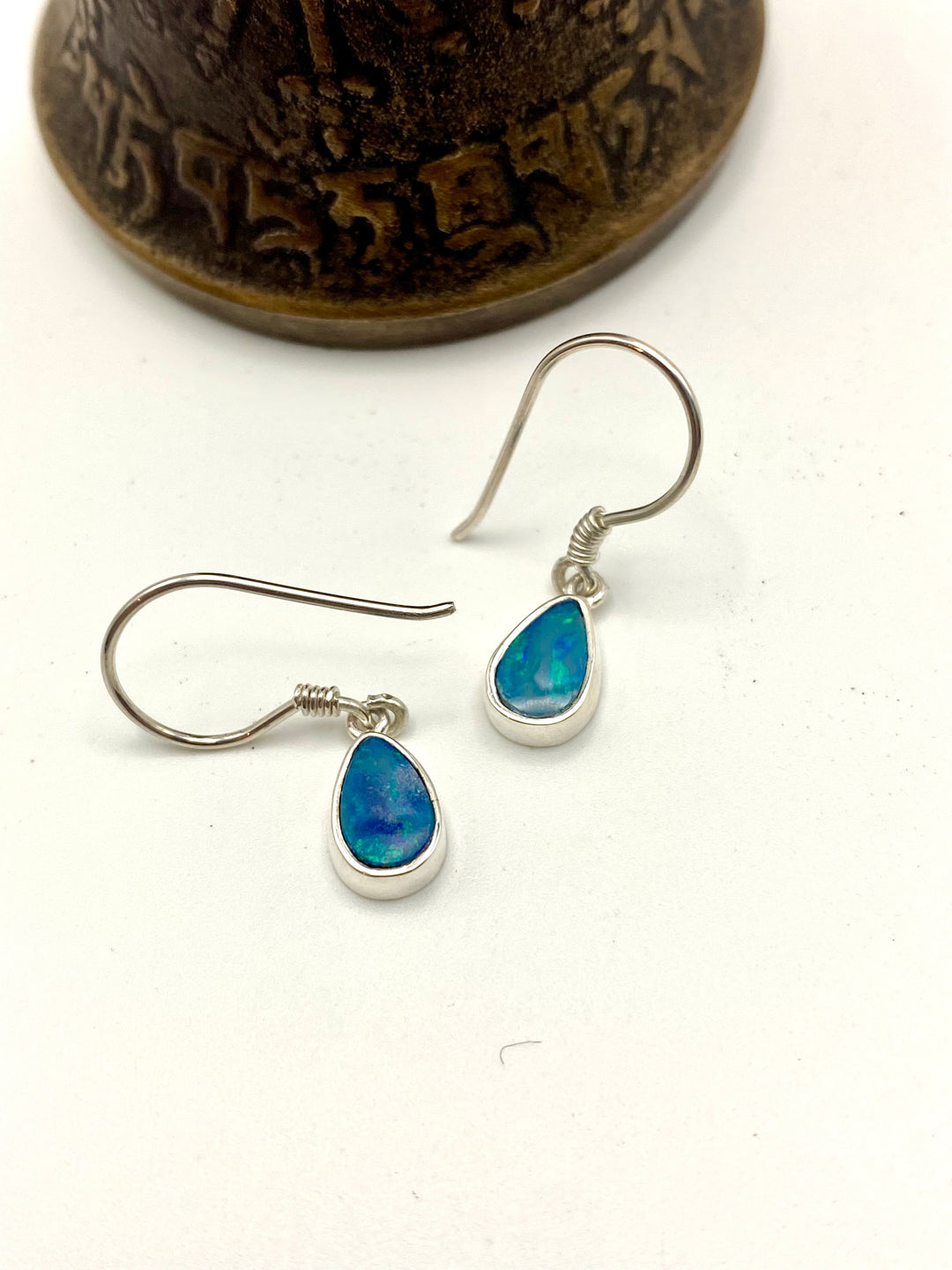 Blue Lagoon Opal Earrings
