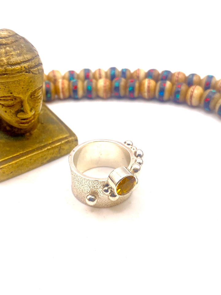 Citrine Bobble Ring