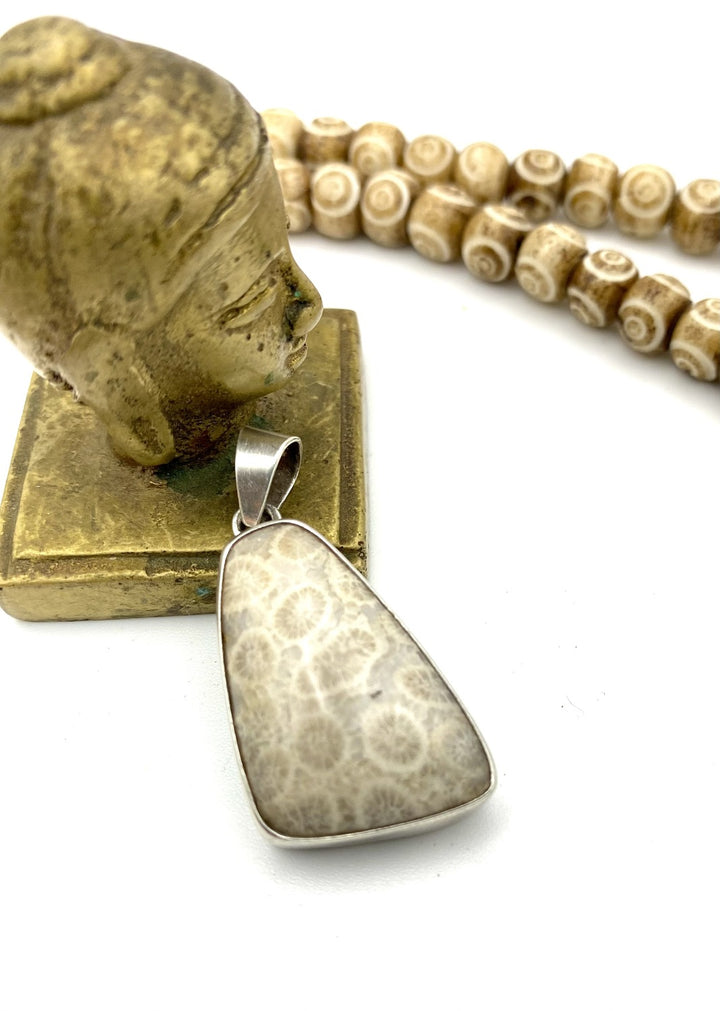 Fossilised Coral Pendant