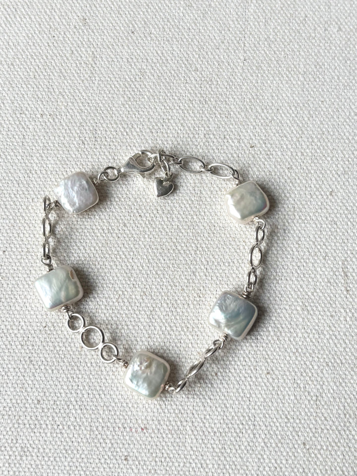 Baroque Freshwater Pearl Sterling Silver Bracelet