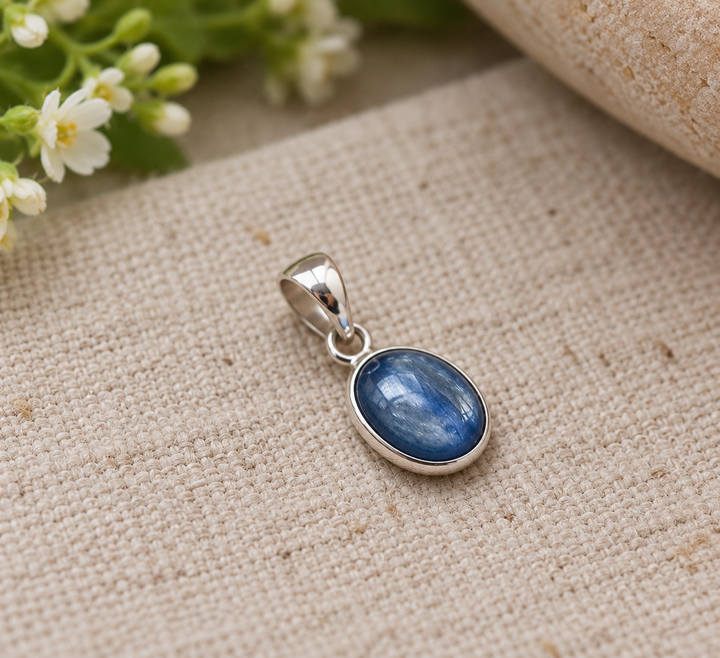 Handmade Sterling Silver Kyanite Pendant