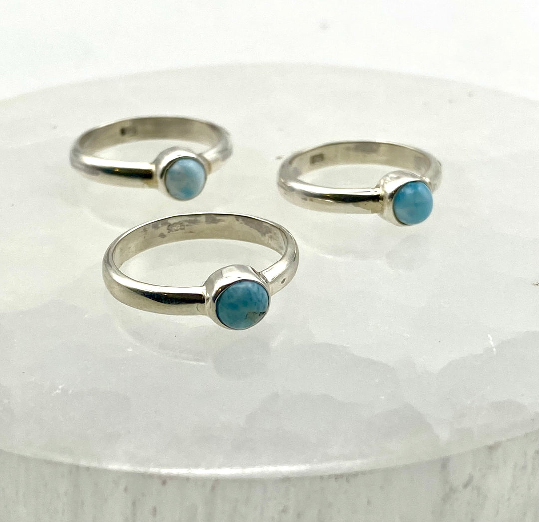 Whispering Sea - Larimar Ring