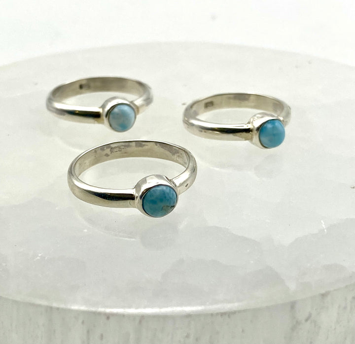 Whispering Sea - Larimar Ring