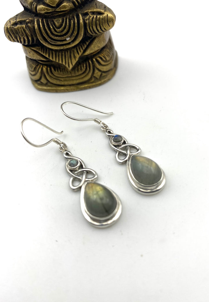 Mystic Knots - Labradorite Earrings