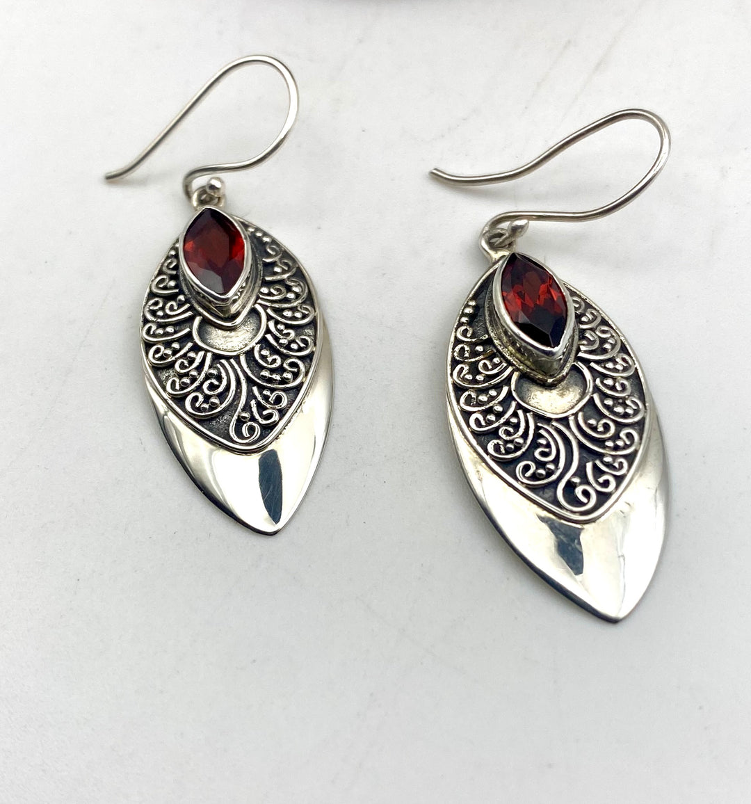 Crimson Lotus Earrings