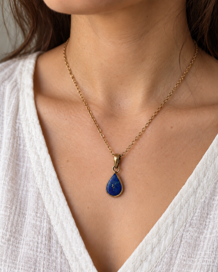 Lapis Lazuli Panchadhatu Necklace