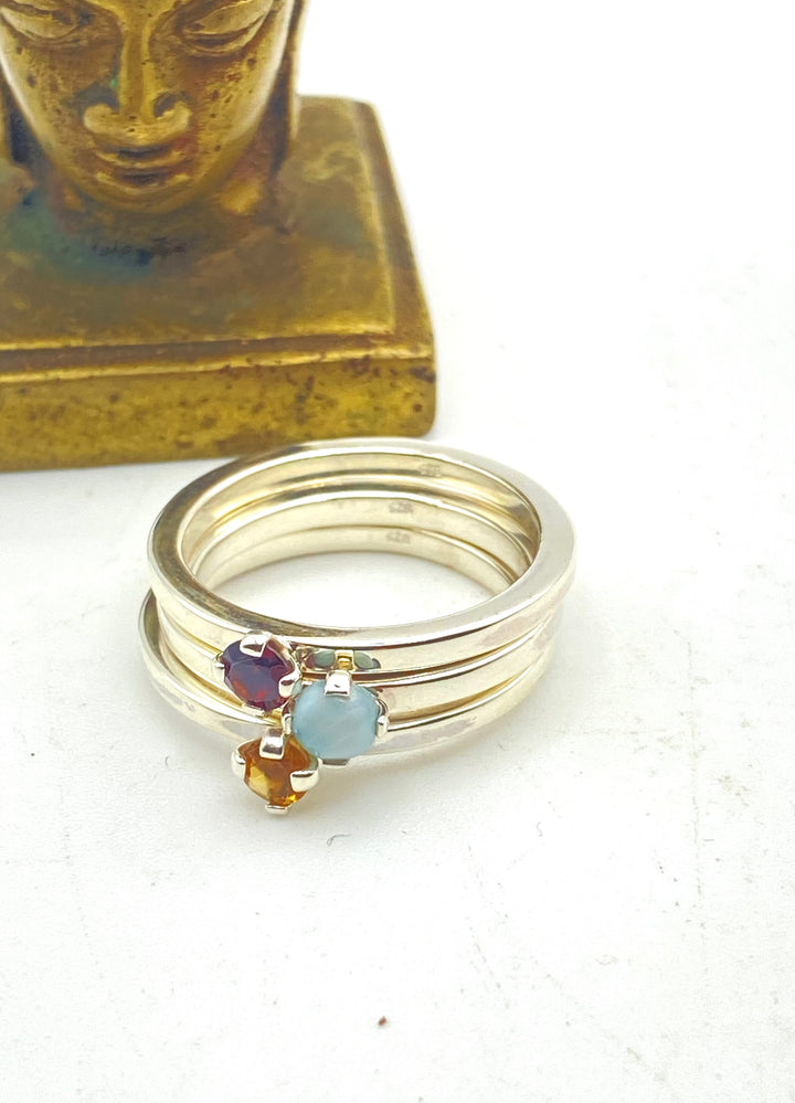 Citrine Claw Ring