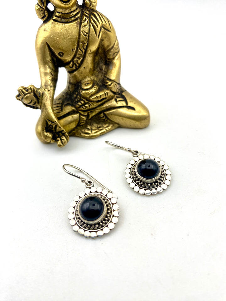 Midnight Mandala Earrings