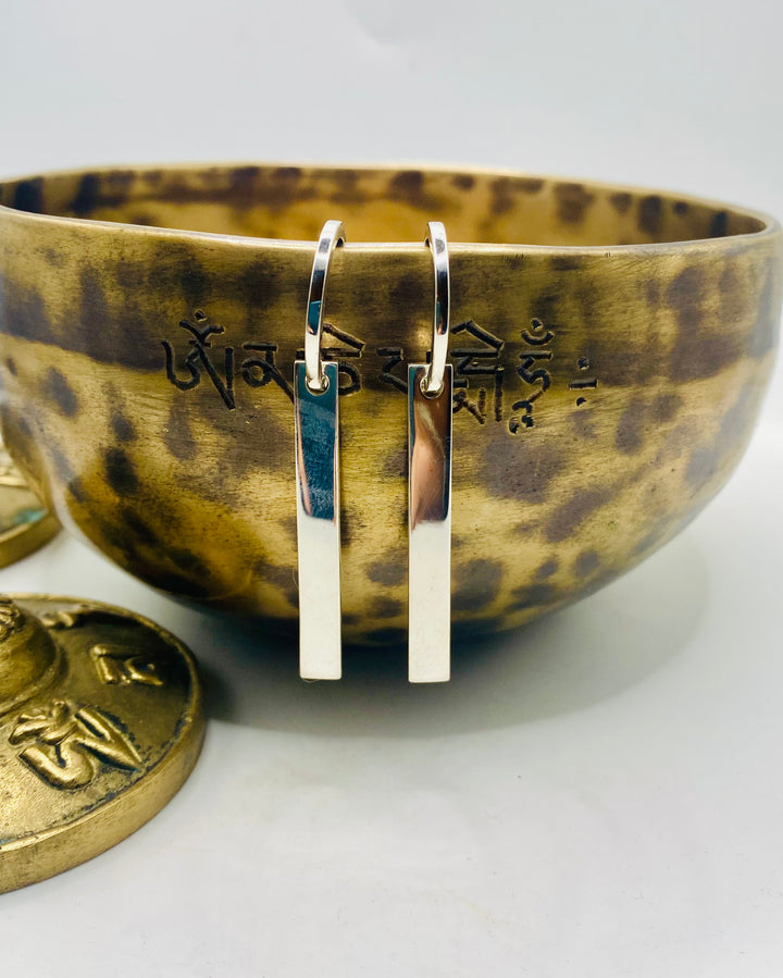 Slleek Long Stud Earrings